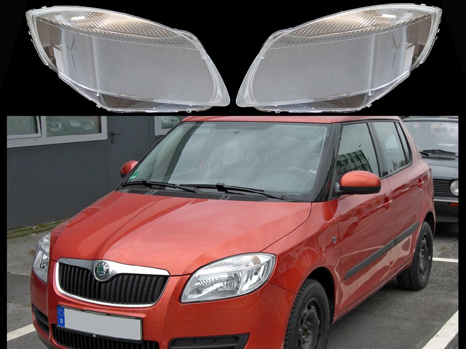 Стъкла за фарове на Skoda Fabia 2