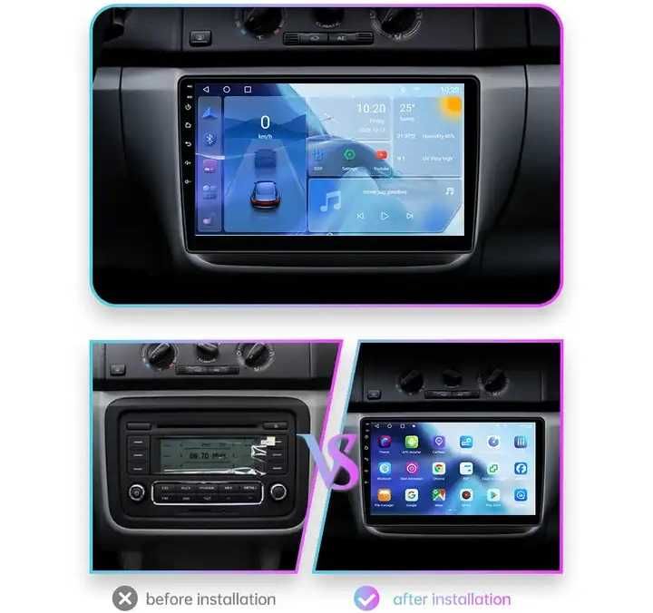 Мултимедия за Skoda Fabia 2 Двоен ДИН навигация плеър Android Фабия 2