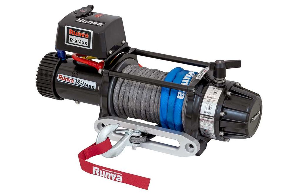Лебёдка электрическая 12V Runva 13500 lbs 6136 кг влагозащищенная