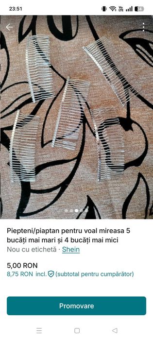 Piaptan pentru voal mireasa