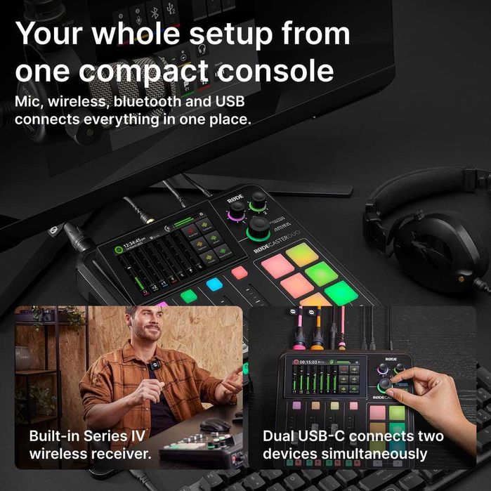 RODECaster duo-Interfata audio  pt podcast si creatori de continut,sigilat