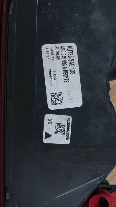 Стоп в броня десен Audi Q7 4M 2Stop in gum armor Audi Q7 4M 2017 2018