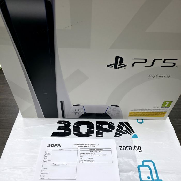 КАТО НОВ 1TB Sony Playstation 5 FAT DISC / PS5 Гаранция Зора 2025