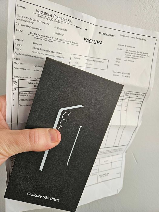 Samsung Galaxy S25 ultra, 512 gb, la cutie, Garantie 2 ani.