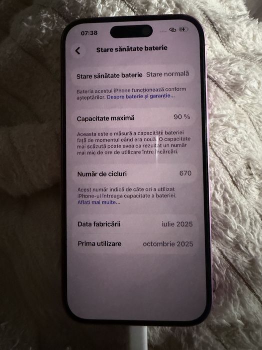 Iphone 16 pink 126 gb