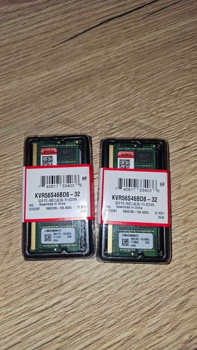 Продавам памети Kingston 2x32GB 5600MHz DDR5 | KVR56S46BD8-32