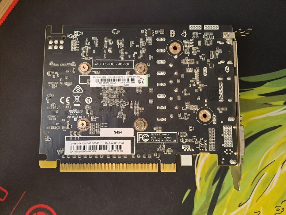 Placă video GTX 1050 2gb single fan