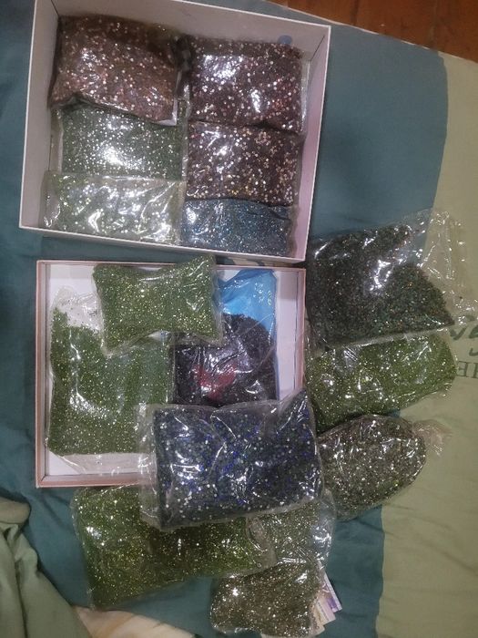 Термо стразы разноцветные