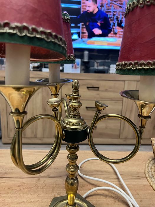 Френска настолна лампа от месинг