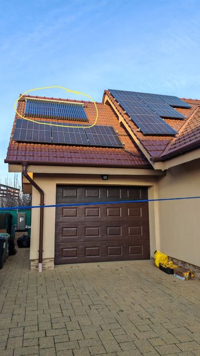 Sistem complet Colector solar  30 tuburi vidate heat pipe - apa caldă