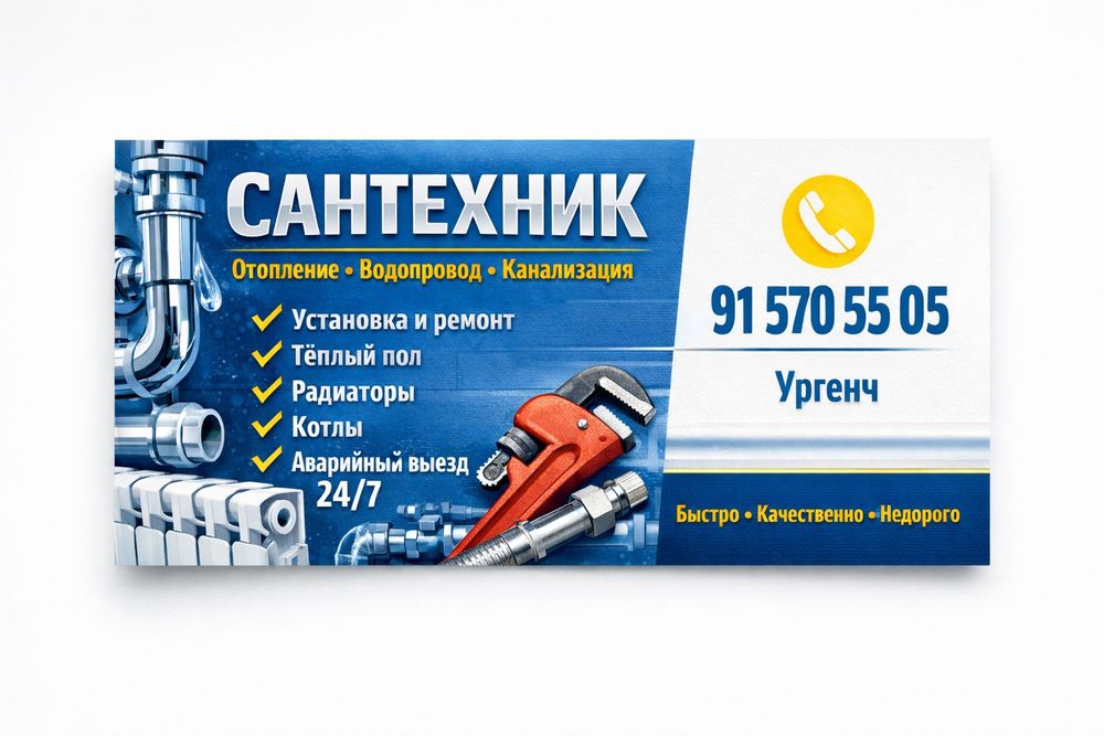 Сантехник Хоразм 24/7