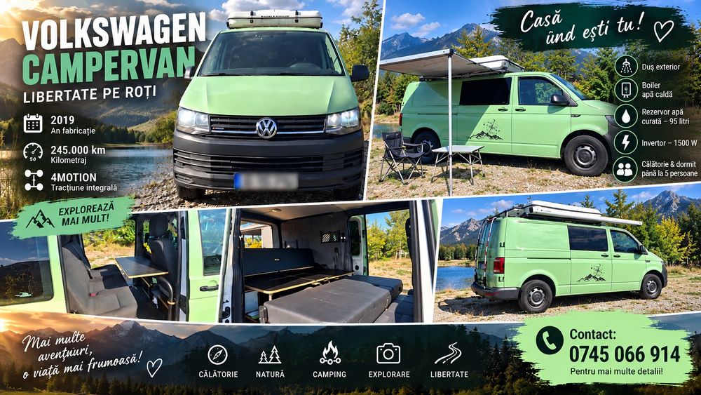 Camper vw transporter t6 4motion 4x4 cort james baroud