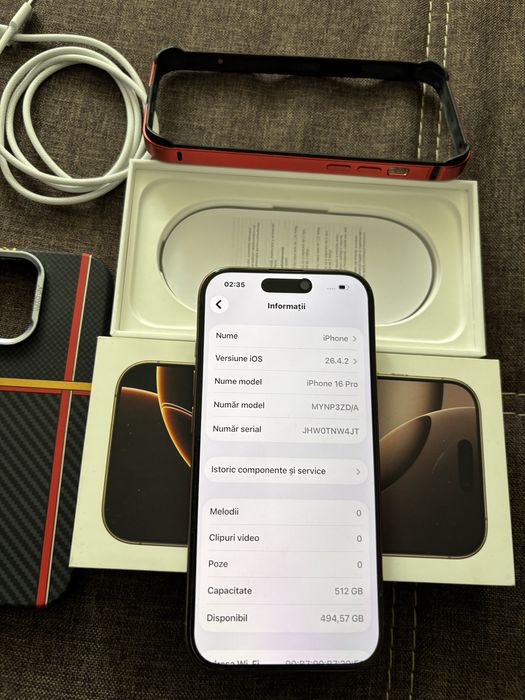 Vand Apple iPhone 16 Pro 512Gb Gold