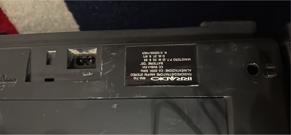 Casetofon radio boombox irradio wm 710