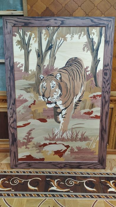 Пано картина из  натурального массива дерева не МДФ и нешпон