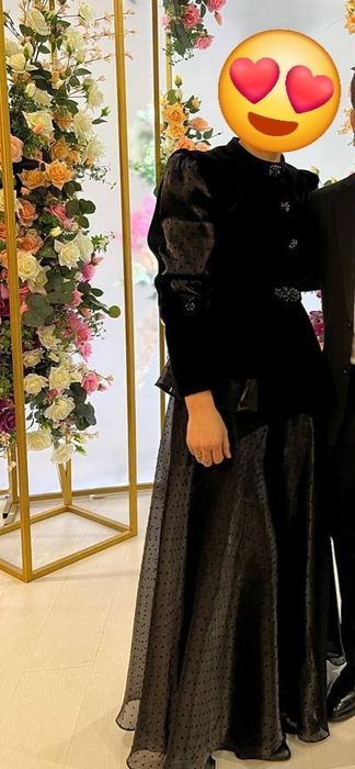 Платье вечернее , чёрное,