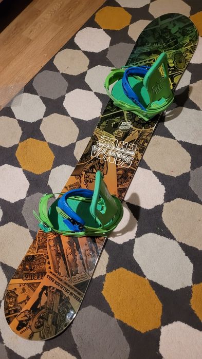 Placa snowboard Santa Cruz 138 + legaturi Burton Cartel