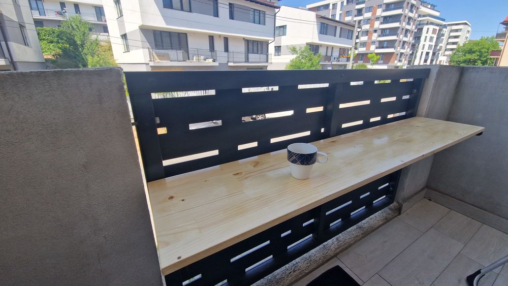 Masa rabatabila pt balcon 150x30 din lemn de brad