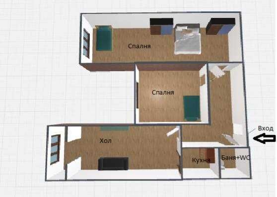 Дава се под наем Тристаен апартамент в Търговище, Запад 2 - 75 кв.м за 229.5 € - Снимка #9