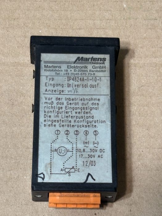 Martens DP4824A-1-10-1 Indicator Digital Industrial Universal 4-20mA / 0-10V