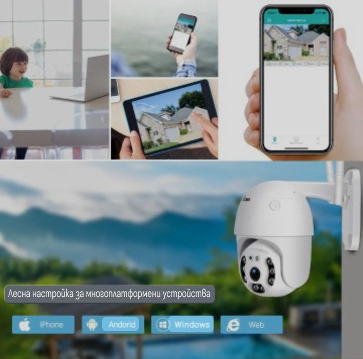 5G Безжична камера 5MPX - COBRA PRO IcSee и YCC365 PLUS два модела