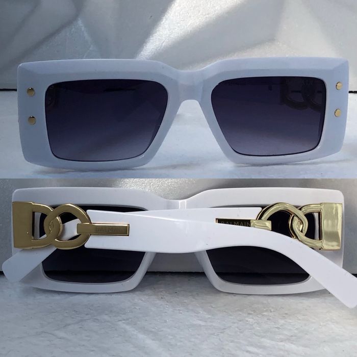 Дамски слънчеви очила правоъгълни 2 цвята черо бяло