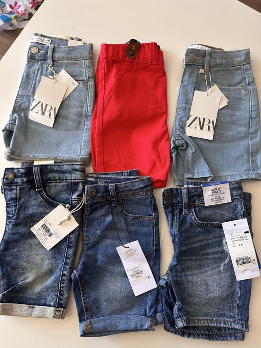 Детски къси дънкови панталони Zara и суитчер  Оkaidi, детски блузи