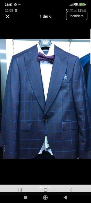 Costum barbati , purtat o singura data