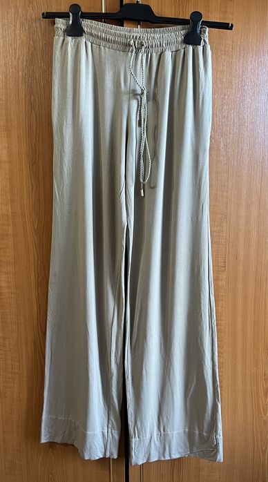 Fusta La Perla mătase s midi pantaloni m Anna club crem nude bej