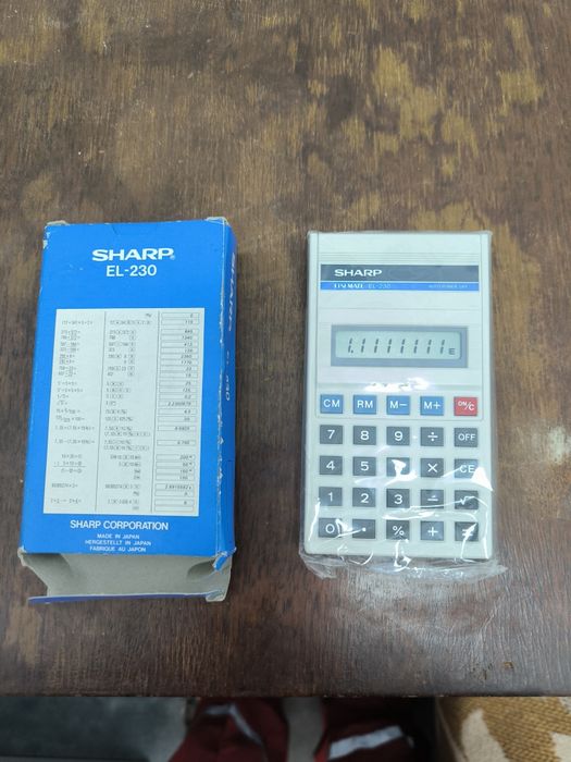 Ретро калкулатор,Елка  SHARP EL-230 Japan