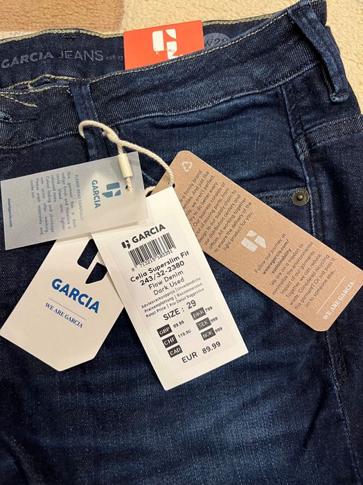 Blugi GARCIA noi W29/L32 Superslim fit