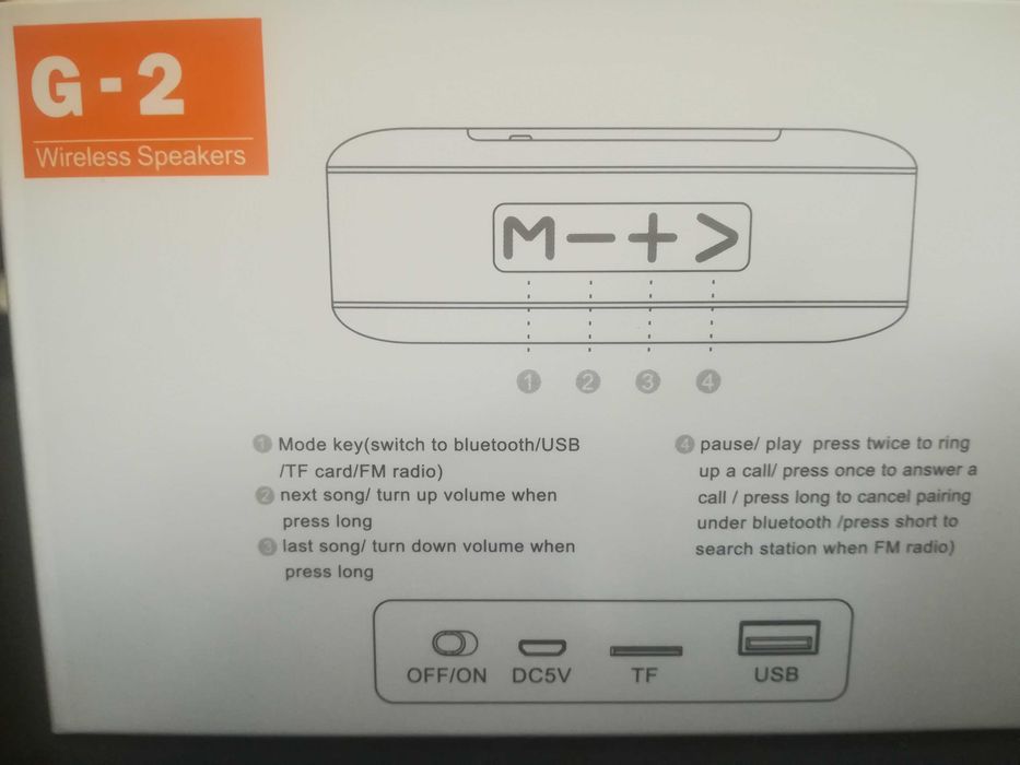 Bluetooth колконка с FM радио - нова, в опаковка