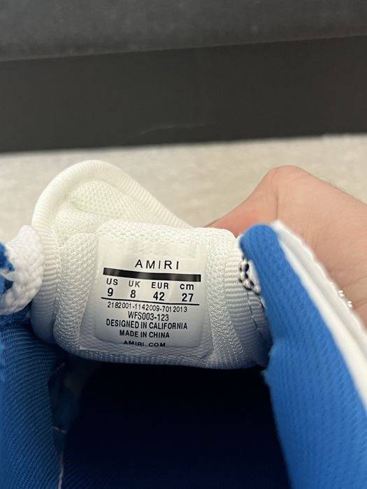 Amiri Skeleton Low Blue/ White