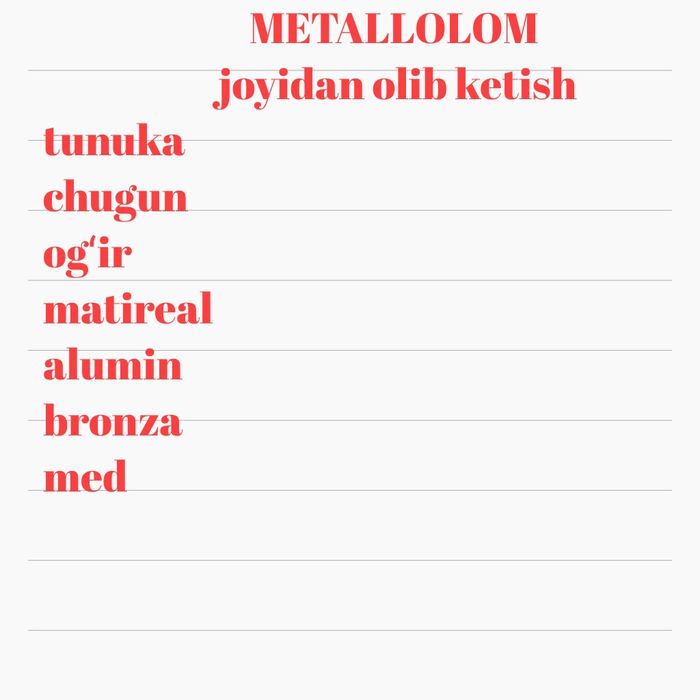 Metallolom Samarqand shahar