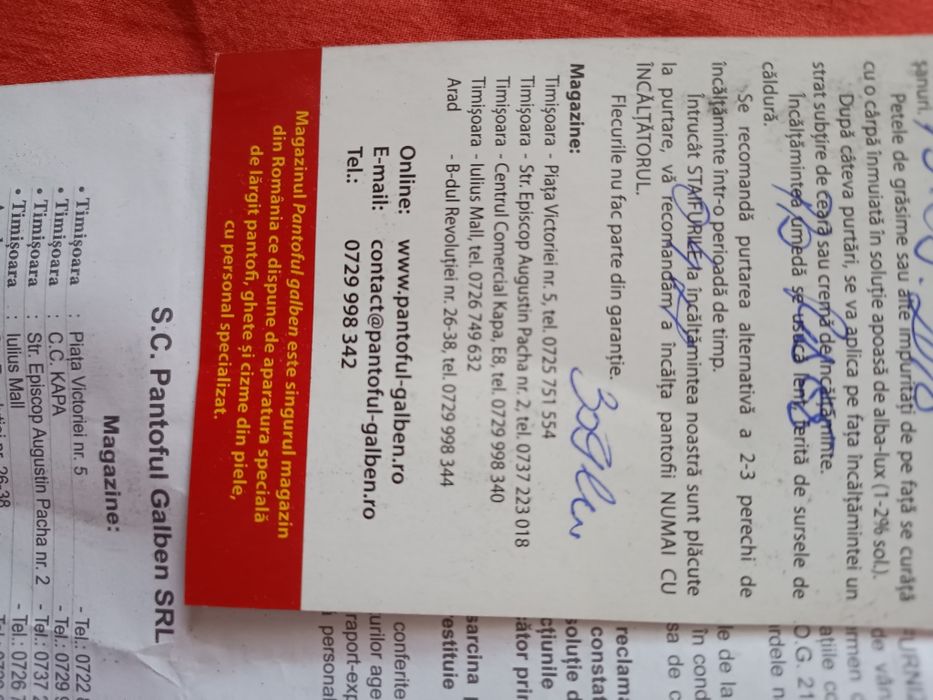 Pantofi bărbat din piele de la ;;Pantoful galben""  măr 40/41