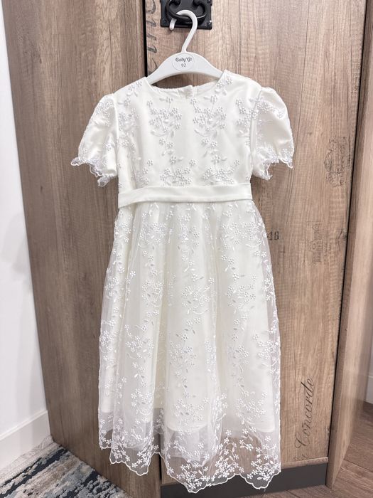 Белое нарядное платье - снежинка