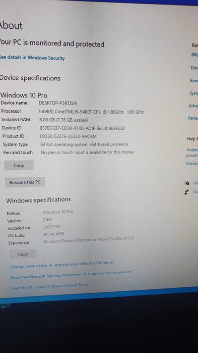Mini PC Performant I5 9400t