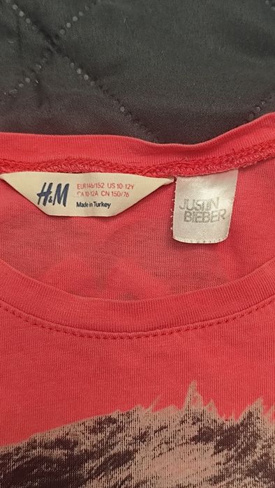 Оригинална тениска H&M Justin Bieber (размер 146/152)