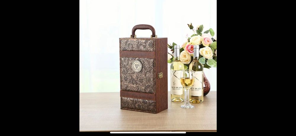 Луксозна подаръчна кутия за вино с принадлежности