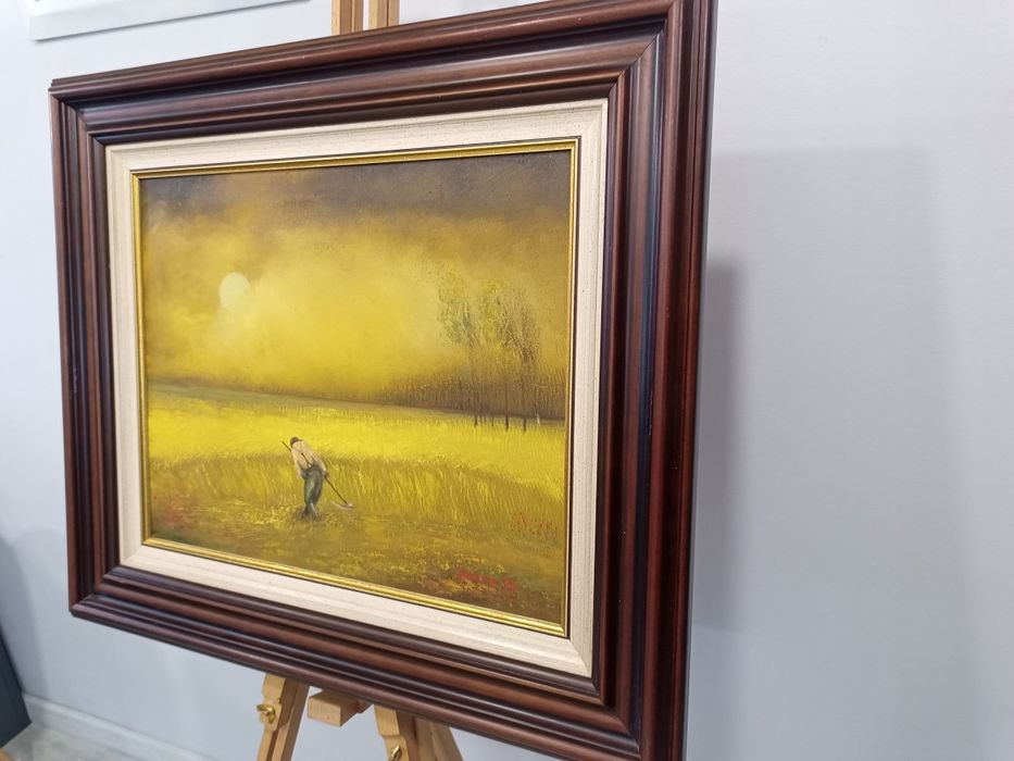 Маслен пейзаж Косач – силна символика в луксозна рамка“