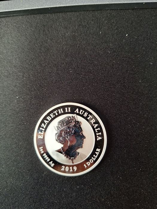 Moneda argint 1 oz Moon Landing 2019