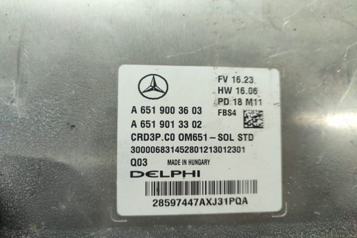 Calculator motor ecu 2.2 cdi om651 a6519003603 Mercedes-Benz Sprinter 3 907  [din 2018 pana  2021]