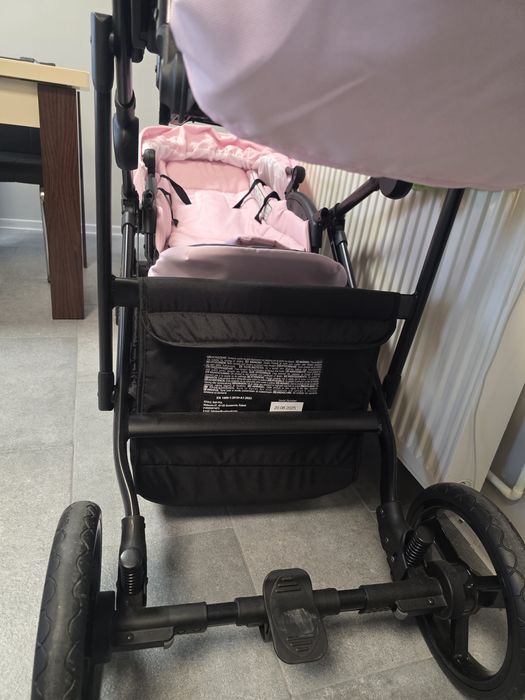 Carucior pentru gemeni BABYLux Roz