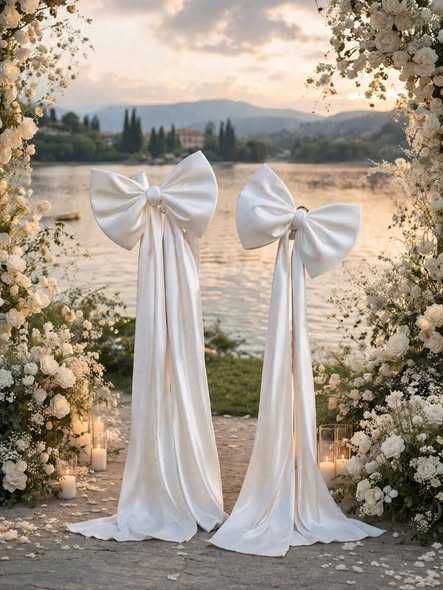 Fundițe decor nuntă – satin premium,