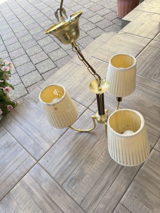 Люстра 3-рожковая б/у