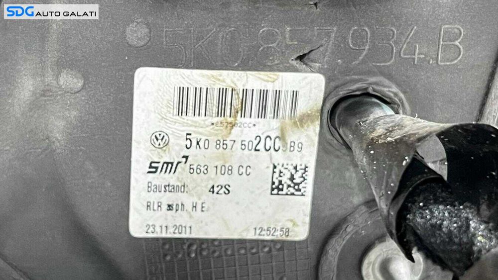 Oglinda Electrica Dreapta Volkswagen Golf 6 HatchBack 2009 - 2014 Culoare Argintie Cod 5K0857502CC 5K0857934B [ L5707 ]