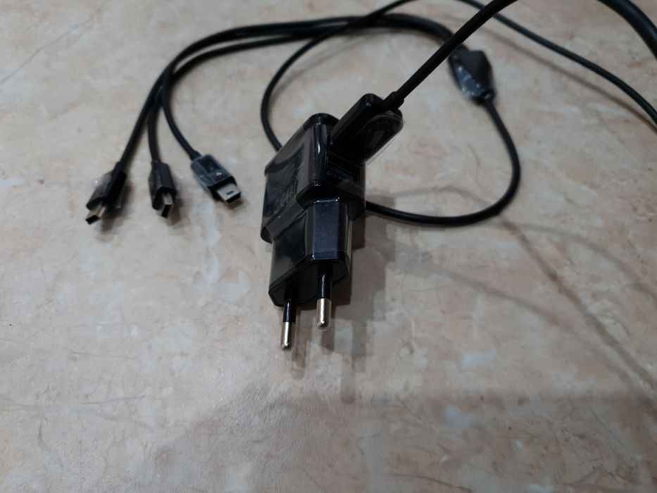 Чисто ново зарядно с троен кабел за Деус XP Deus ORX зареждане miniUSB