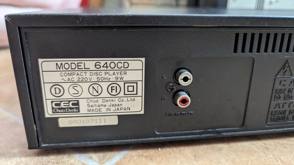 Cd player CEC 640 CD