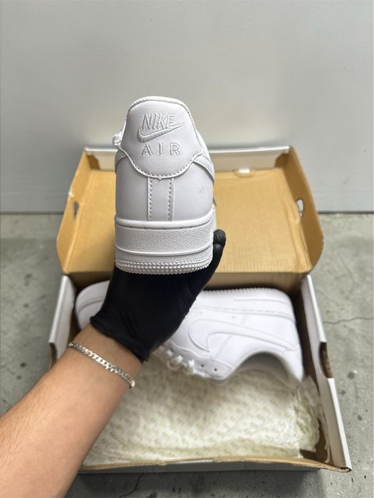 Papuci af1 culoare alba