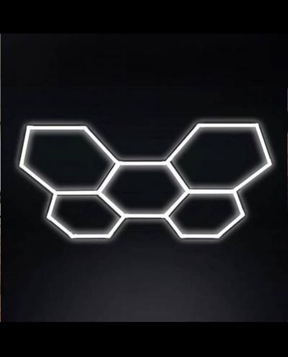 Lumini Led Modulare Hexagon Honeycomb 192W Lumina 6500K  243 x 166cm